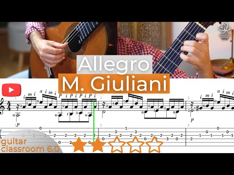 Giuliani: Allegro Op. 50 No. 13 - Free Classical Guitar Sheet Music & Tips