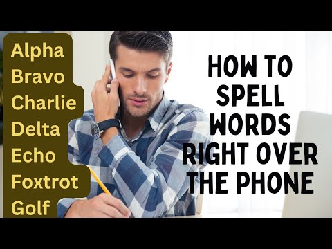 The Phonetic Alphabet: (The NATO Phonetic Alphabet)