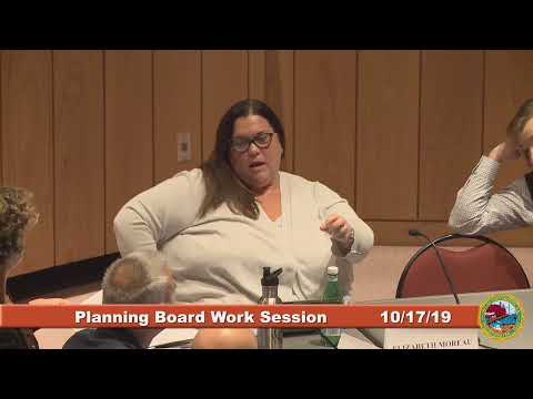 Planning Board Work Session 10.17.2019