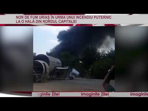 IMAGINILE ZILEI 30 August - Nor de fum uriaş în urma unui incendiu puternic în nordul Capitalei