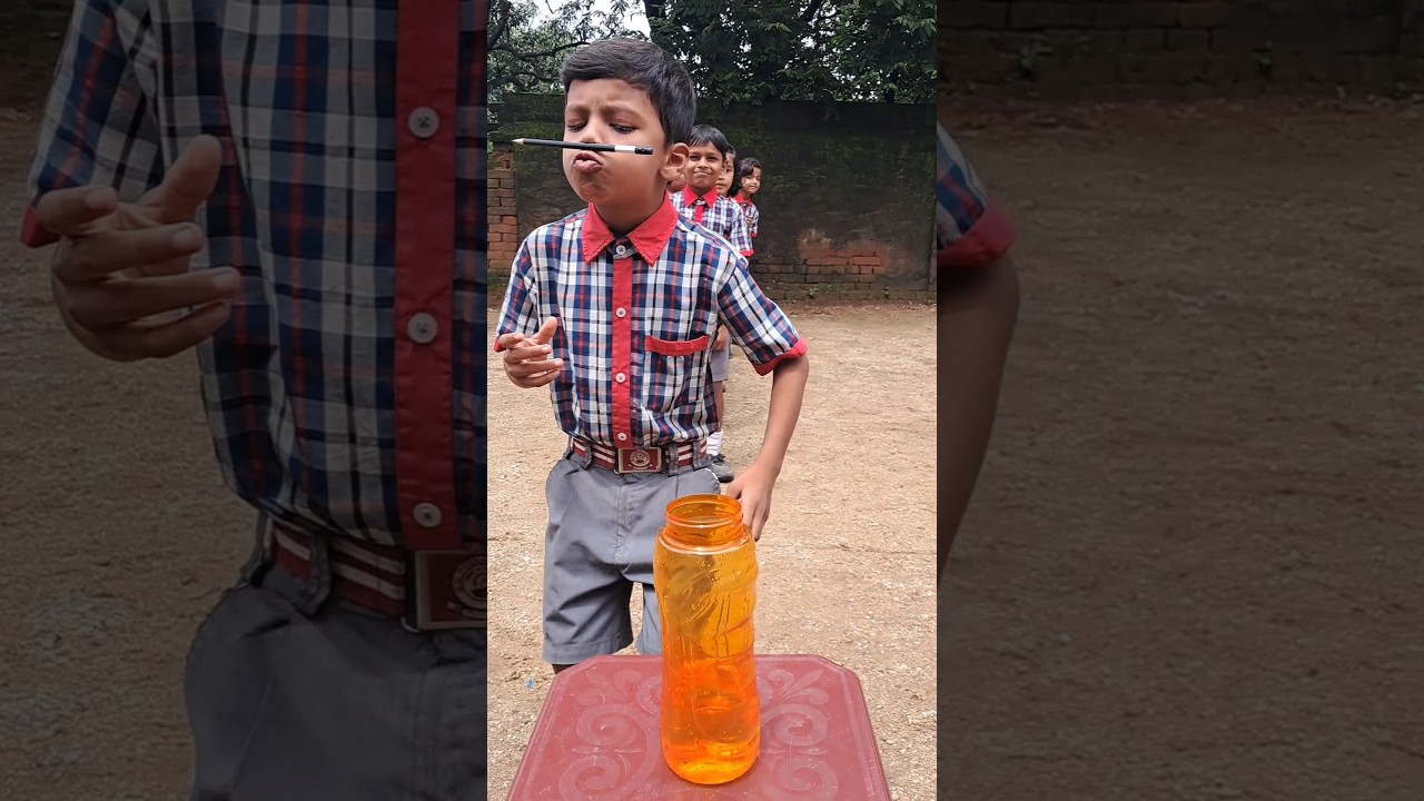 School kids bottle games activity #funny #viralvideo #gaming #school #shorts #shorts