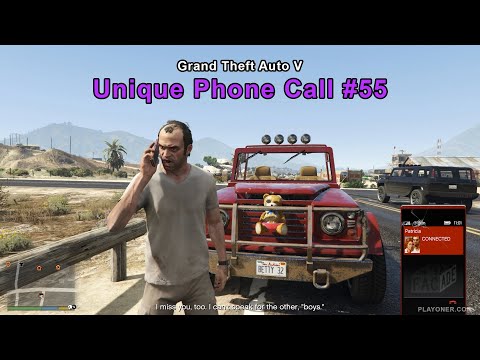 Patricia calls Trevor after Bury the Hatchet - Unique Phone Call #55 - GTA 5
