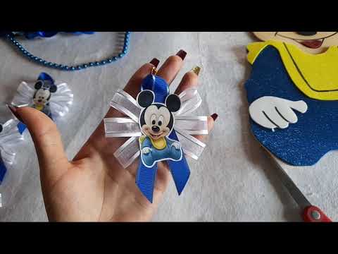 Distintivos de baby shower Mickey mouse bebe 💙 / Gaby...