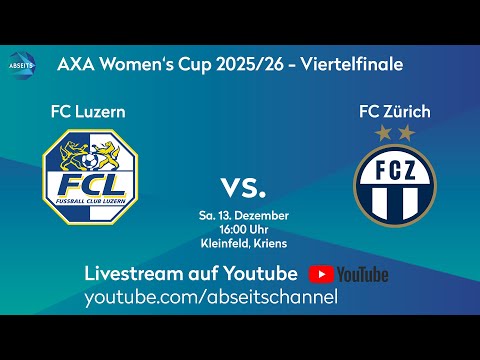 FC Luzern vs. FC Zürich | Schweizer Cup der Frauen - Viertelfinale | 13.12.2025