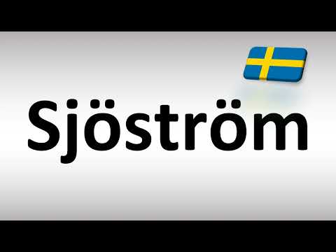 How to Pronounce Sjostrom (Swedish Name)
