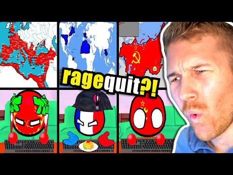 What If Countries RAGEQUIT Wars Like Gamers?! (Countryballs)