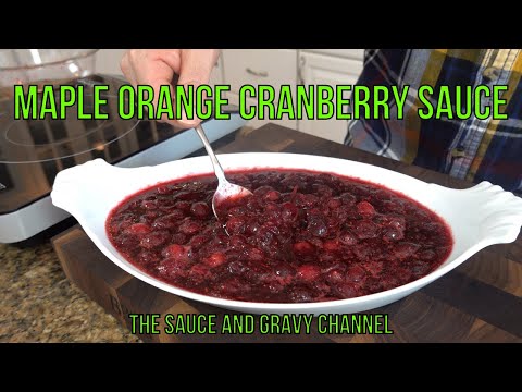 Maple Orange Cranberry Sauce | How to Make Thanksgiving Cranberry Sauce | Christmas Side Dish