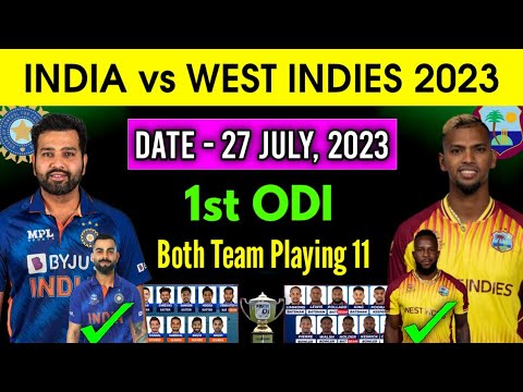 India vs West Indies 1st ODI Match 2023 | India vs West Indies ODI Playing 11 | Ind vs WI 2023