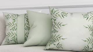 Декоративная подушка «939400» светло-зеленый, зеленый — видео о товаре