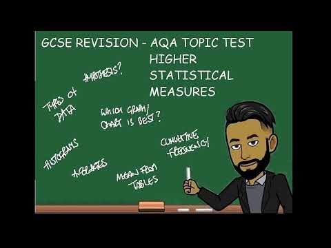 GCSE REVISION - AQA GCSE Maths Higher Topic Test - Statistical Measures