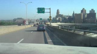 preview picture of video 'driving in to buffalo to the peace bridge'