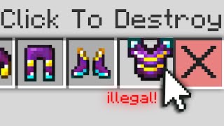 Why I Destroyed This ILLEGAL Armor In This Minecraft SMP...