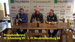 preview picture of video 'Pressekonferenz FC Schönberg 95 - 1. FC Neubrandenburg 04'