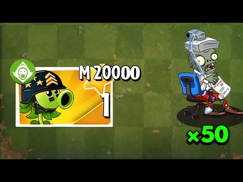 All Plant MAX Level VS 50 ZCorp Chair Racer || Who Will Win || PVZ2