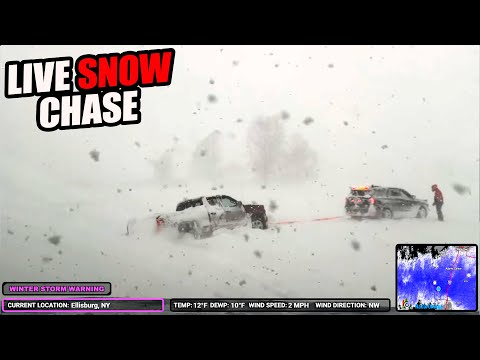 🔴LIVE Storm Chaser | Driving In HEAVY SNOW In Columbus,, OH | Recording Breaking Storm