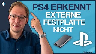 PS4 erkennt externe Festplatte nicht, so einfach geht's