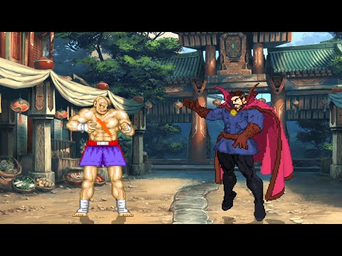 Doctor Strange Vs Sagat - Marvel-X-Capcom 9Arcade/90s)