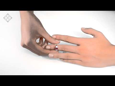 FET23 - 1.15ct Ruby And Diamond 0.50ct 18K Gold Ring