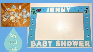 Simple Baby Shower Photo booth frame- Baby Boy!