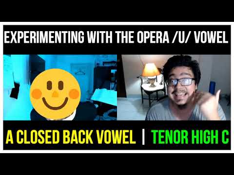 Singing tips for Opera singers | Tenor High C with /u/ vowel
