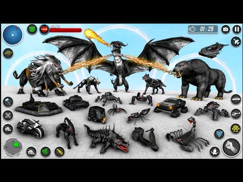 Multi Animal Robot Car Games - Android Gameplay