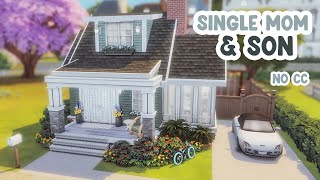 Single Mom & Son 🧸 Sims 4 Speed Build