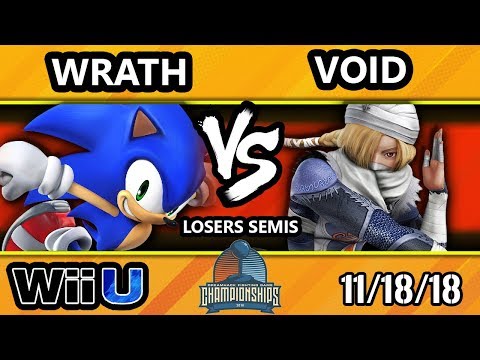 DHATL18 Smash 4 - Wrath (Sonic) Vs. CLG | VoiD (Sheik) - Wii U Losers Semis