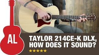 Video thumbnail for Taylor 214ce-K DLX by Acoustic Letter