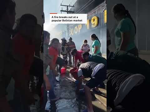 Video Thumbnail: Fire engulfs popular Bolivian market