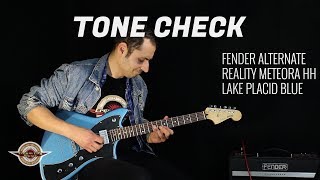 Video thumbnail for TONE CHECK: Fender Alternate Reality Meteora HH Guitar Demo | NO TALKING by Cream City Music