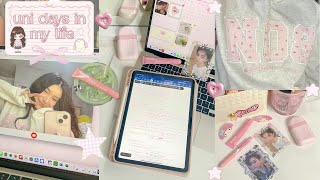 uni days 🎧 ₊˚⊹ᰔ 💻 finals szn, balancing life and school