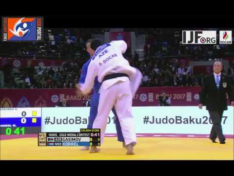 Judo Grand Slam Baku 2017 Final -100kg GASIMOV Elmar (AZE) vs. KORREL Michael (NED)