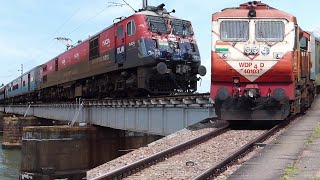 KERALA TRAINS videos - 3 Trivandrum Rajdhani express Indian Railways | #indianrailways #WDP4D #WAP7