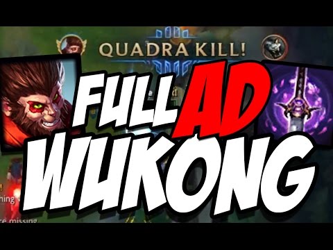 FULL AD WUKONG IS SOOO GOOD!!  (INSANE GAME) | League of Legends