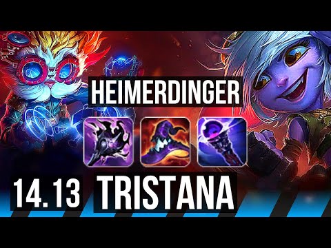 HEIMERDINGER vs TRISTANA (MID) | 900+ games, 14/3/4, Godlike | EUW Master | 14.13