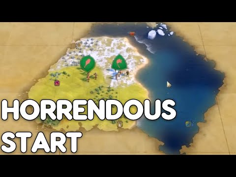 My MOST HORRENDOUS start in YEARS - Civ 6 Ottoman
