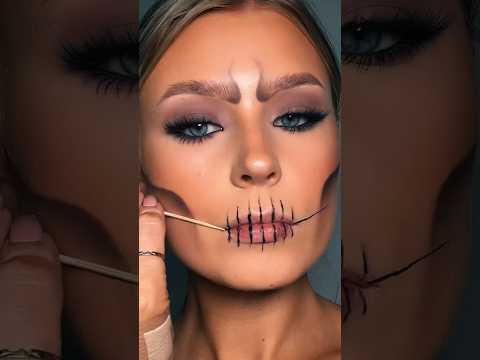 Easy skull makeup ☠️❤️‍🔥