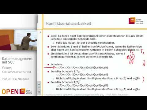 Exkurs 1.3 Konfliktserialisierbarkeit