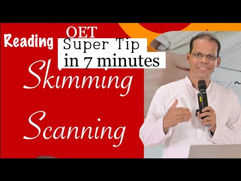 Edu Skills OET: OET Reading | Skimming & Scanning Skills | OET Tips & Tricks  | OET made easy