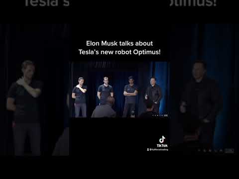 Elon Musk talks about Tesla’s new robot Optimus! #tesla #optimus #robot #ai #shorts