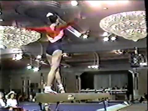 Kelly Garrison BB 1982 USGF Single Elimination gymnastics competition
