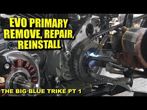 HOW TO REMOVE, REPAIR, RE-INSTALL YOUR EVO PRIMARY CASE. REPLACING THE TRANSMISSION BEARING RACE