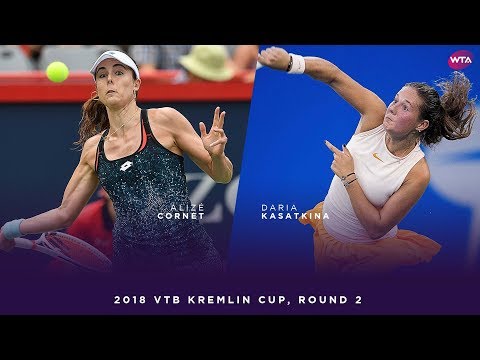 Alizé Cornet vs. Daria Kasatkina | 2018 VTB Kremlin Cup Round Two | WTA Highlights