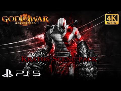 Kratos scene pack 4K || God of War III || No Captions