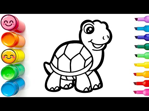 How to Draw a Cute Turtle | Step by Step Drawing Guide