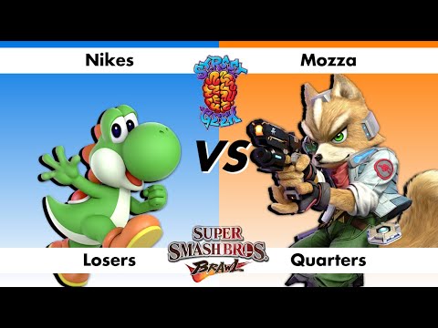 SG 13.7 SSBB LQF - Mozza (Fox) vs Nikes (Yoshi) Super Smash Bros Brawl Loser's Quarter Finals