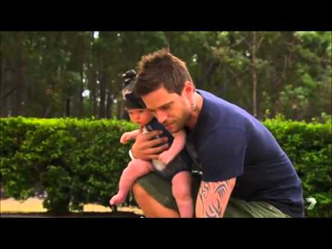 Heath visits Rocco's grave: Home and Away 28th July, 2014