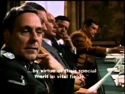 Gentlemen, a blunt question. Who concocted this crap? /Die Wannseekonferenz (1984)