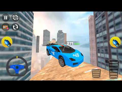 Formula Car Stunt 3D - Blue Car Diving Levels 13 to 15 Extreme Gt Truck Mode - Android Gameplay 3D