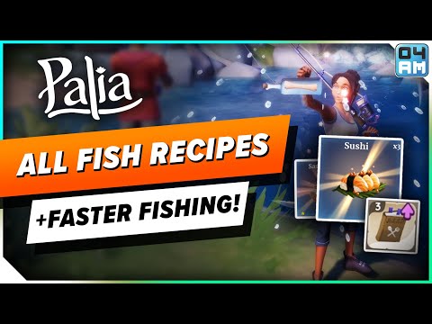 Palia ALL Fishing Recipes & INSANE Fishing Speed Trick - How to Unlock Sushi, Sashimi & More